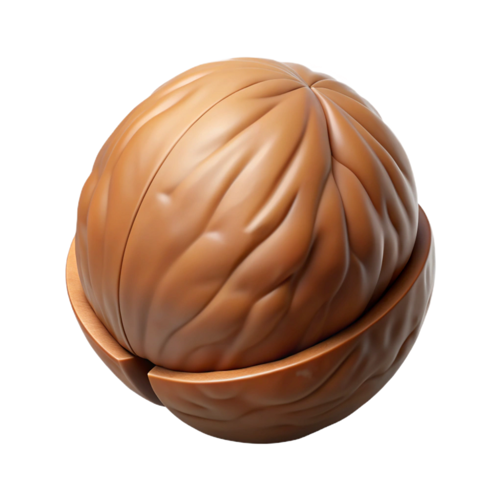 extraordinary vintage Single walnut in shell detailed png
