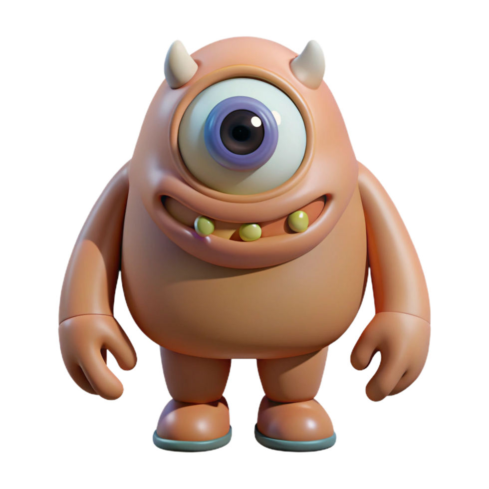 magnificent creative Cyclops, one-eyed giant, mythical creature, premium png