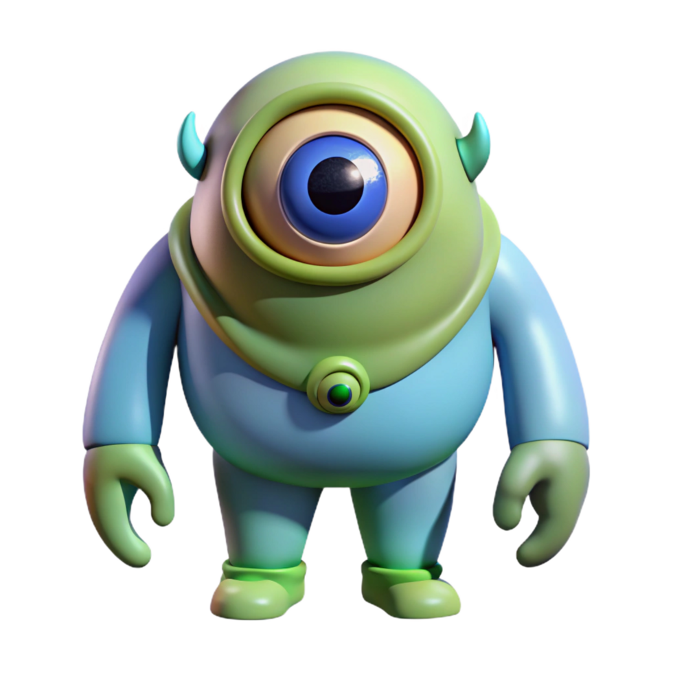 elegant creative Cyclops, one-eyed giant, mythical creature, authentic png