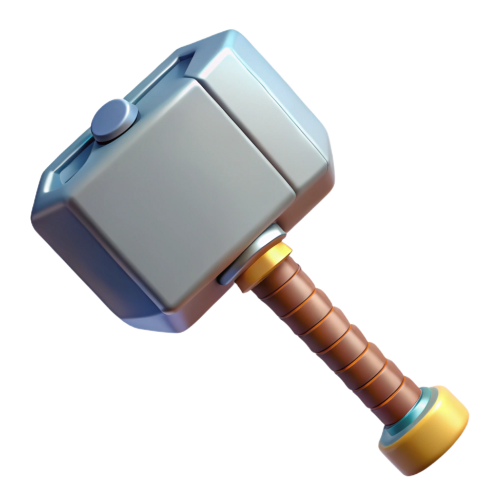 serene creative Thor's Hammer, Mjolnir, Norse mythology, professional png