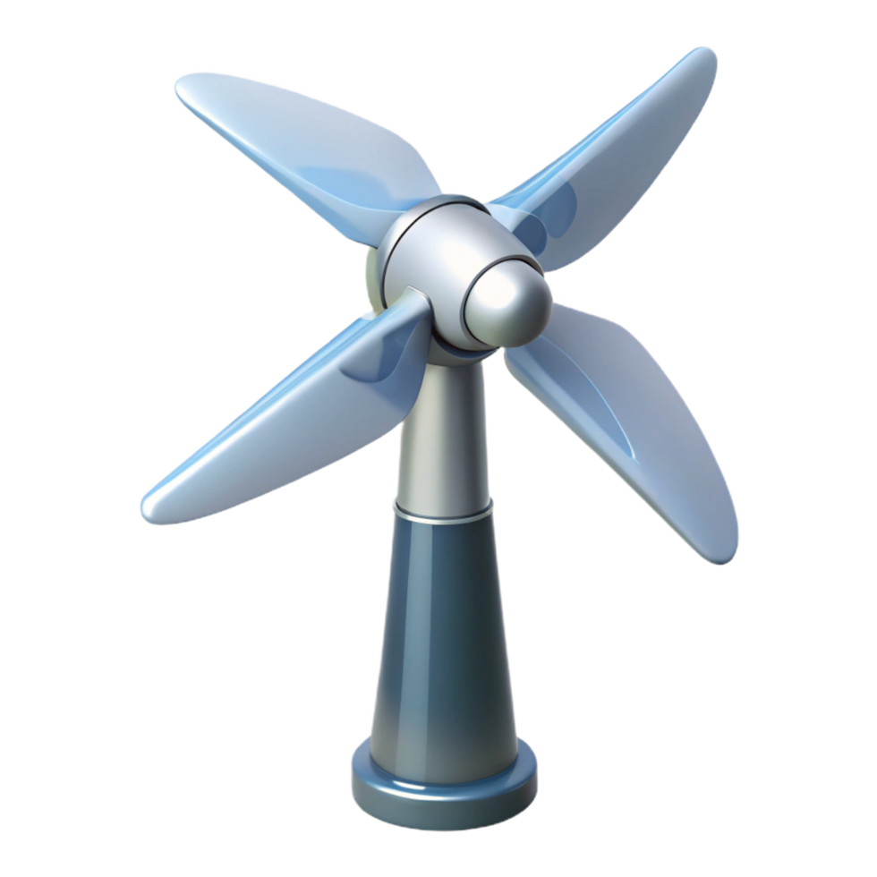 serene traditional Wind turbine blade 4K png