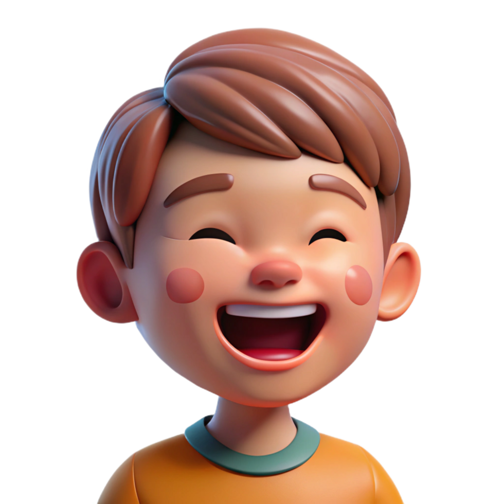 impressive modern Happy child laughing, playful portrait, high resolution png