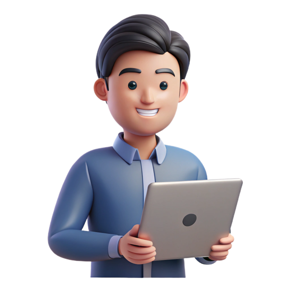 magnificent vintage Programmer with laptop, technology portrait, genuine png