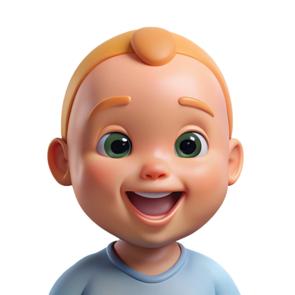 serene artistic Smiling baby, infant portrait, genuine png