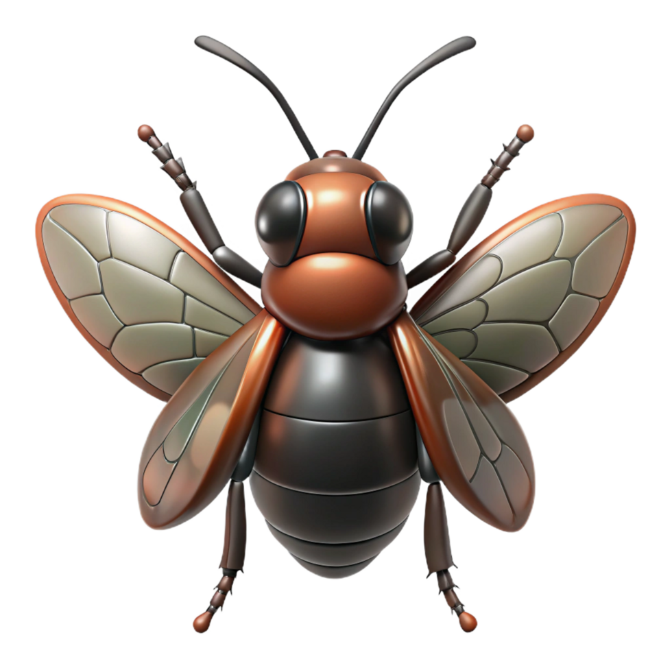 dramatic abstract Insect portrait, macro portrait, high quality png