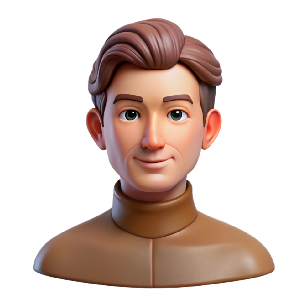 serene modern Bust portrait, upper body portrait, authentic png