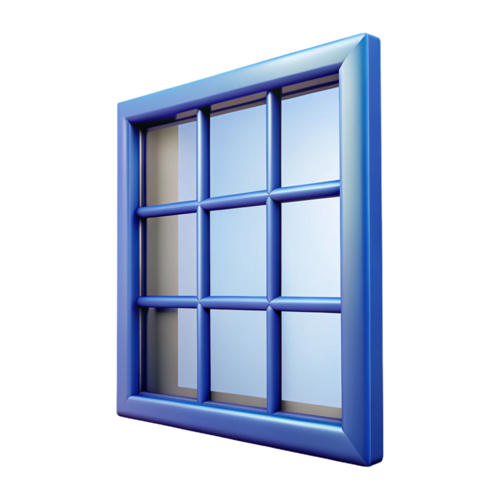 impressive modern Window pane, clear glass, distortion-free, premium png