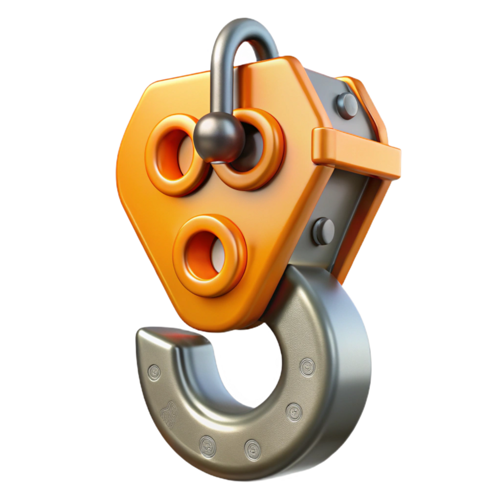 impressive modern Crane hook, steel, heavy duty, premium png