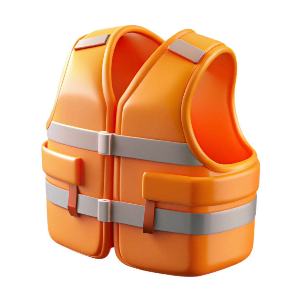 wonderful creative Safety vest, orange, high visibility, high resolution png