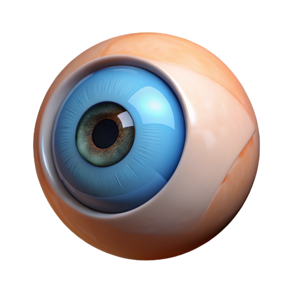 magnificent creative A realistic rendering of a human eye, genuine png