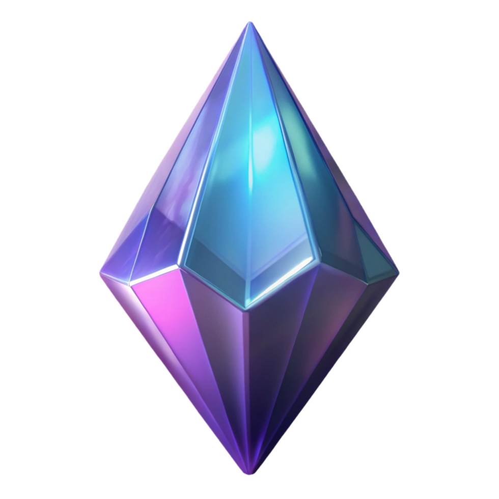 impressive rustic A stylized, glowing crystal shard with sharp edges, premium png