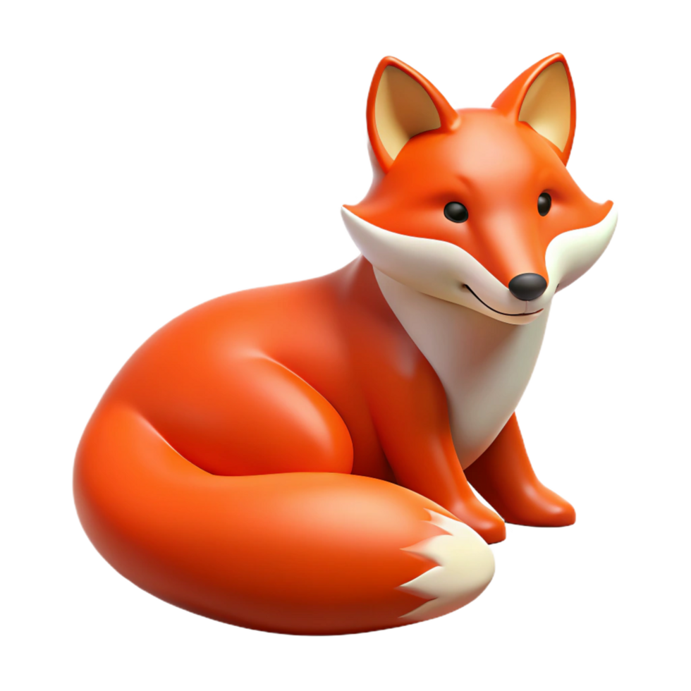 stunning abstract A resting red fox original png