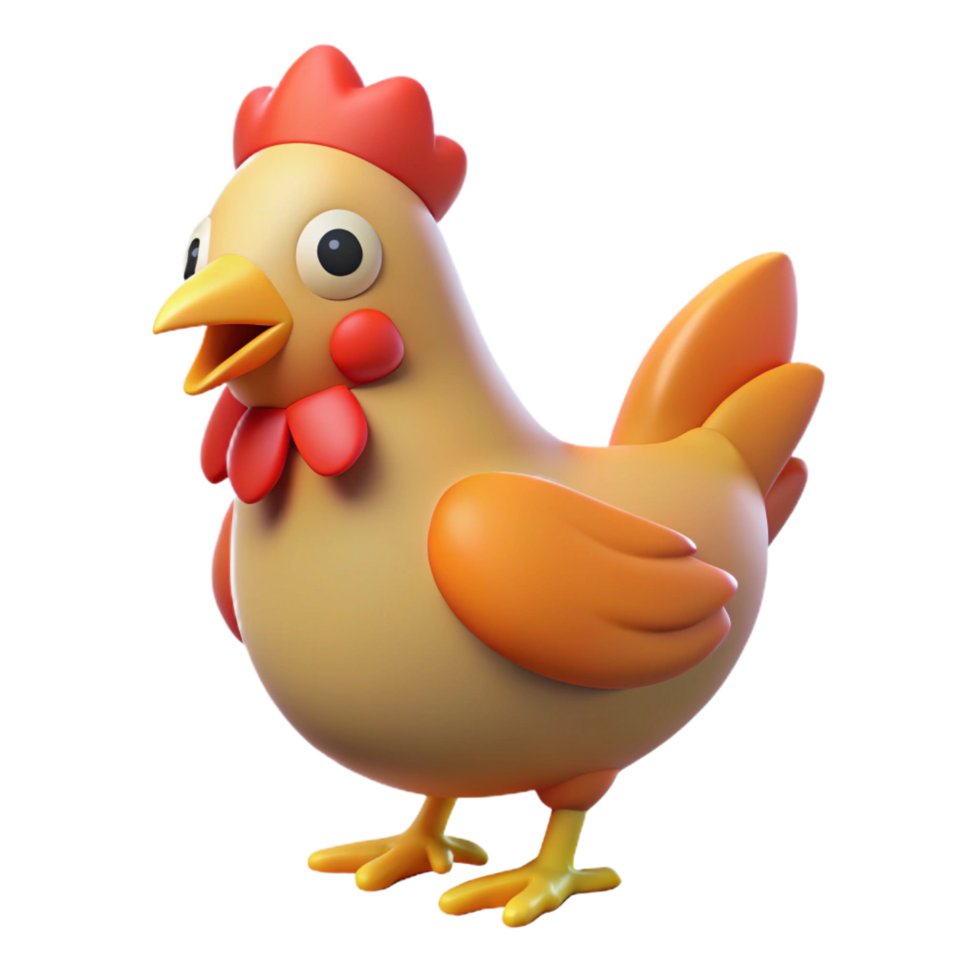 stunning creative A clucking chicken professional png