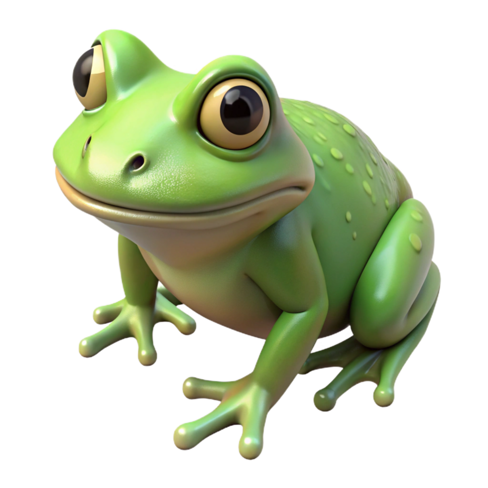 stunning modern A croaking frog detailed png
