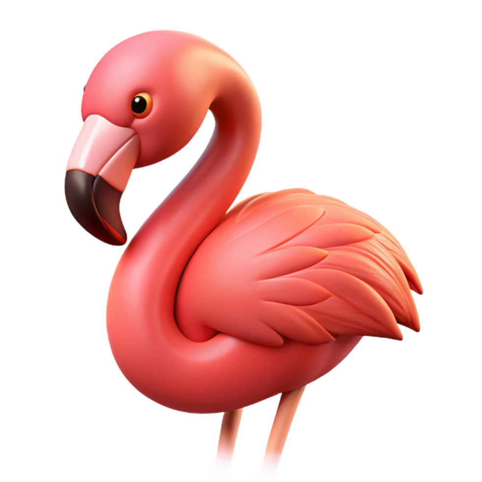 magnificent rustic A preening flamingo exclusive png