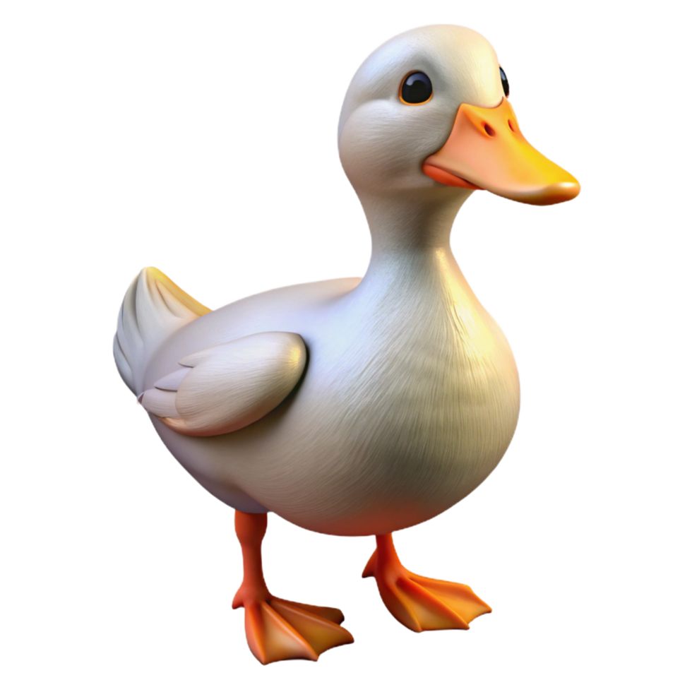 dramatic traditional A waddling duck 4K png