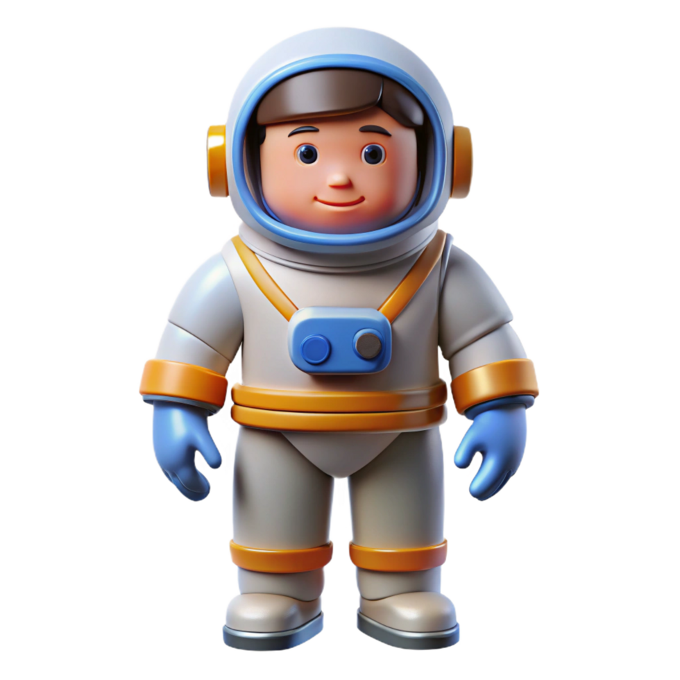 impressive creative Astronaut in a spacesuit, original png