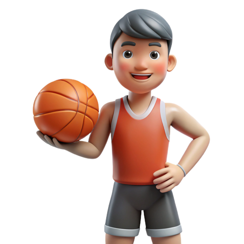 dramatic vintage Athlete holding a basketball, original png