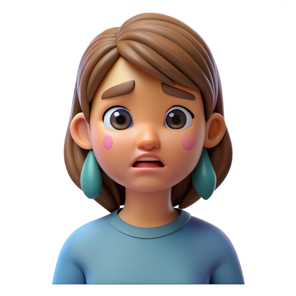beautiful artistic Sad girl with tears in her eyes, genuine png
