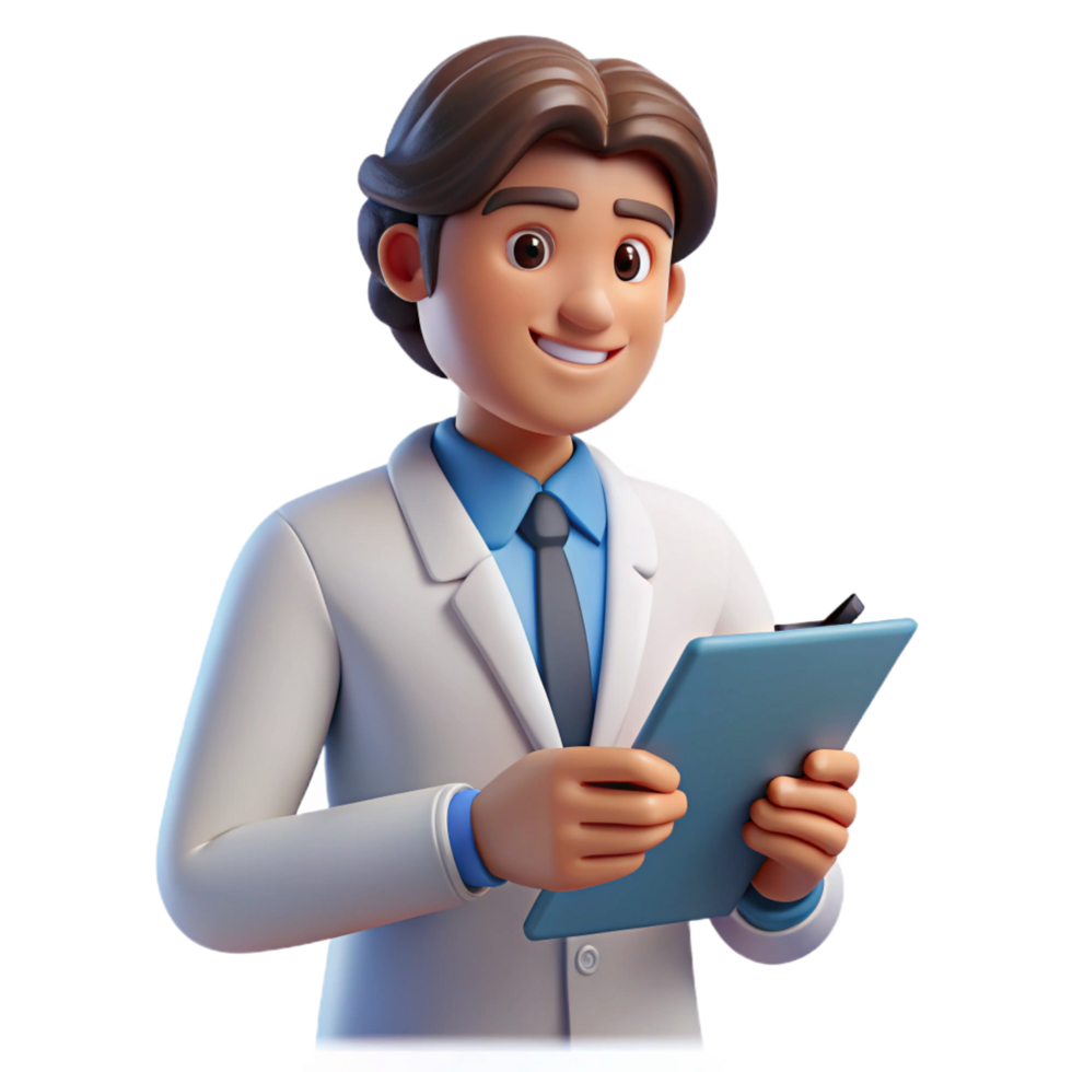 wonderful rustic Therapist with notepad, high quality png