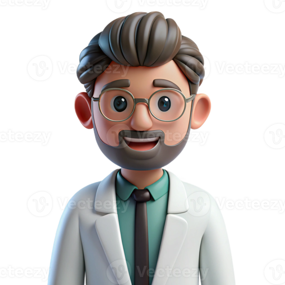 vibrant rustic Scientist in lab coat high resolution png