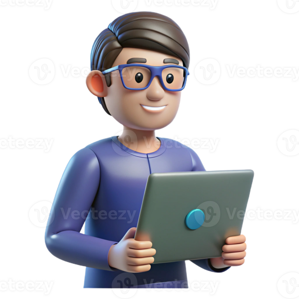 serene artistic Programmer coding on a laptop authentic png