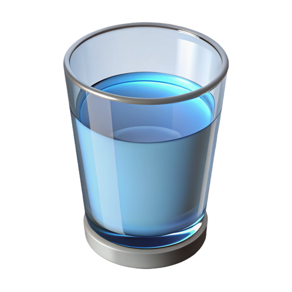 vibrant artistic Glass of water genuine png