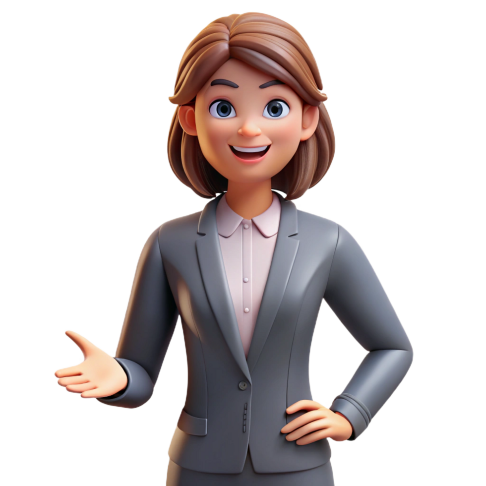wonderful traditional Smiling businesswoman in a pantsuit genuine png