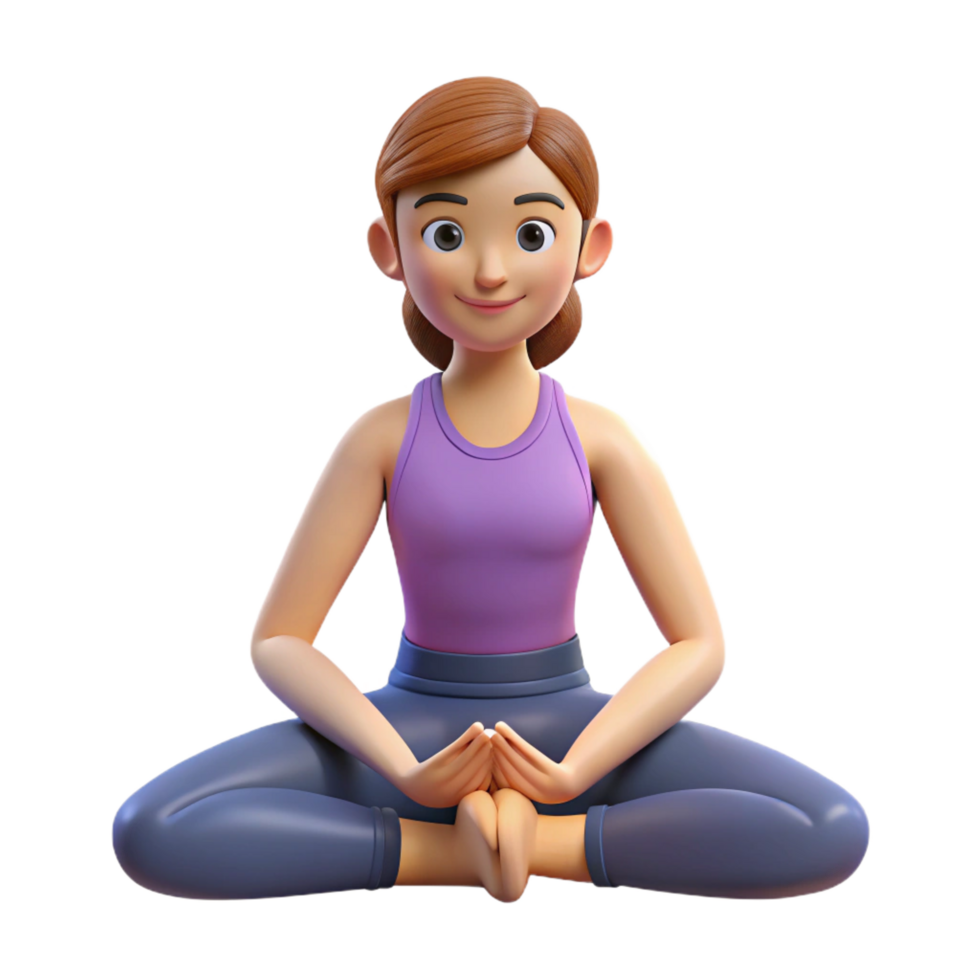 wonderful artistic Yoga instructor in a yoga pose high resolution png