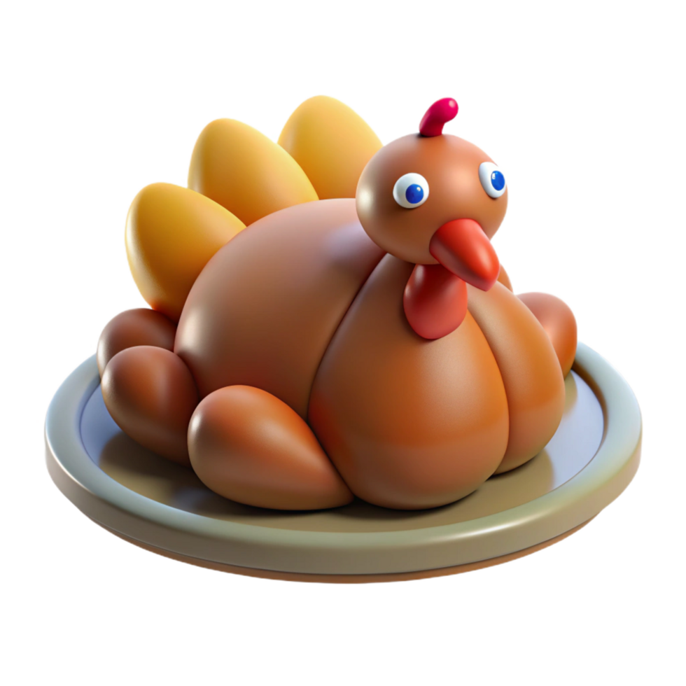 magnificent rustic Turkey for Thanksgiving dinner authentic png
