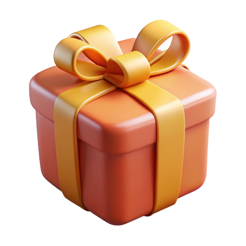 elegant abstract Wrapped gift with a bow premium png