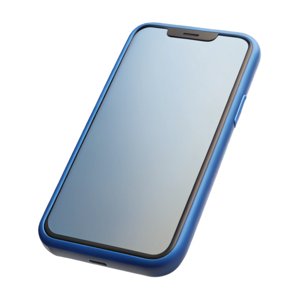 elegant creative Smartphone with a blank screen premium png