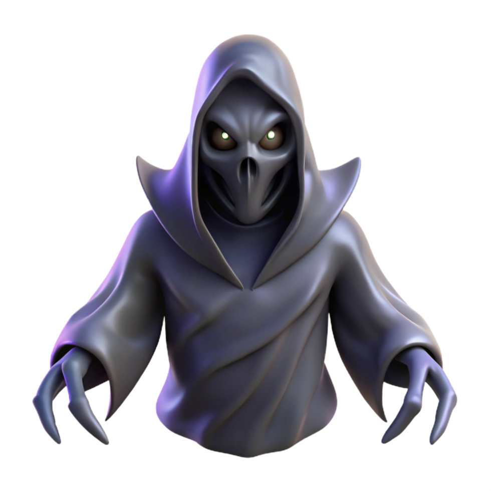 impressive vintage A shadowy wraith, ethereal form, menacing presence, high resolution png