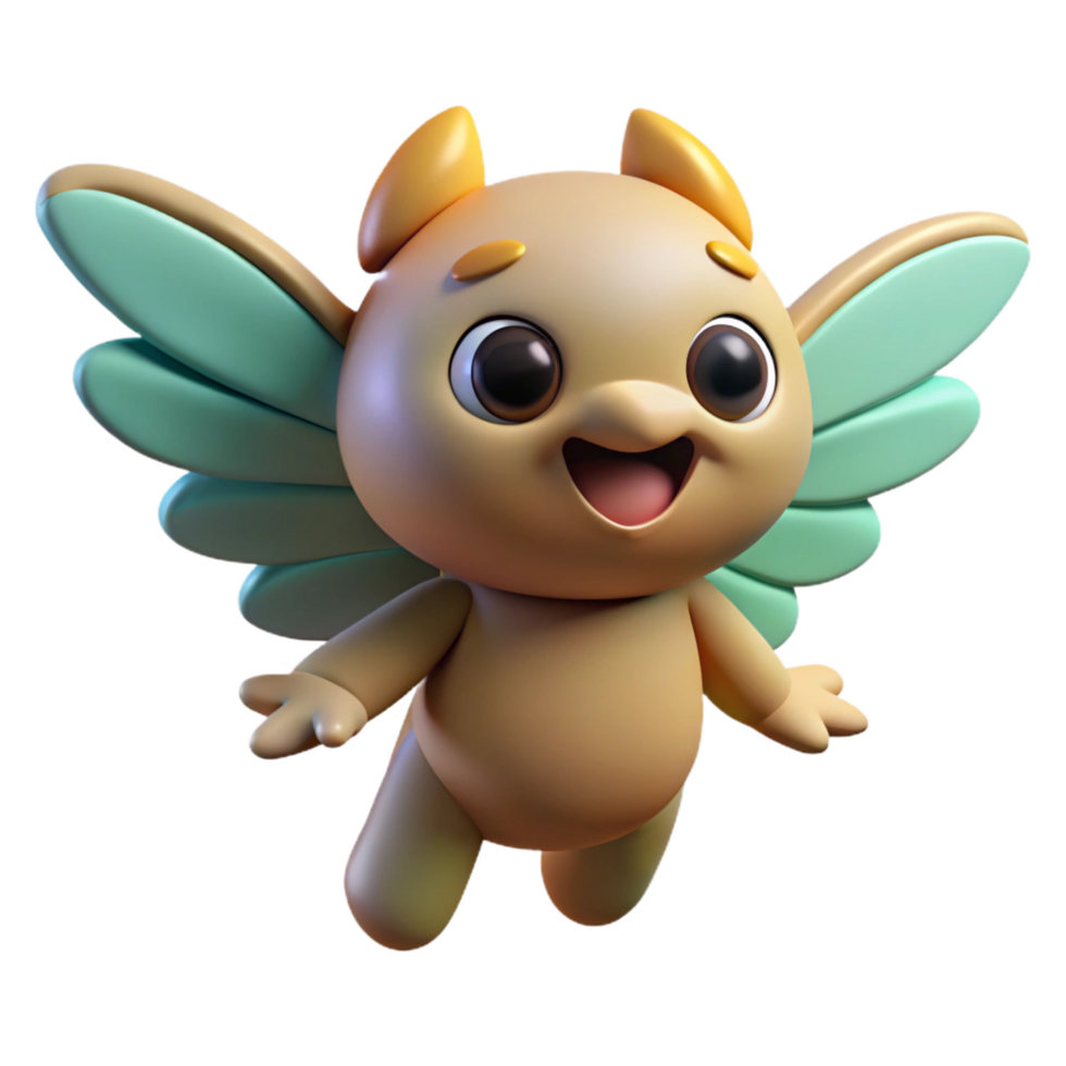 wonderful modern A playful sprite, fluttering wings, mischievous expression, exclusive png