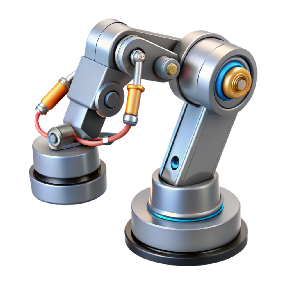 wonderful contemporary Cybernetic robotic arm with intricate wiring detailed png