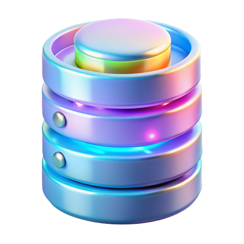 extraordinary classic Holographic data storage device with spinning discs premium png