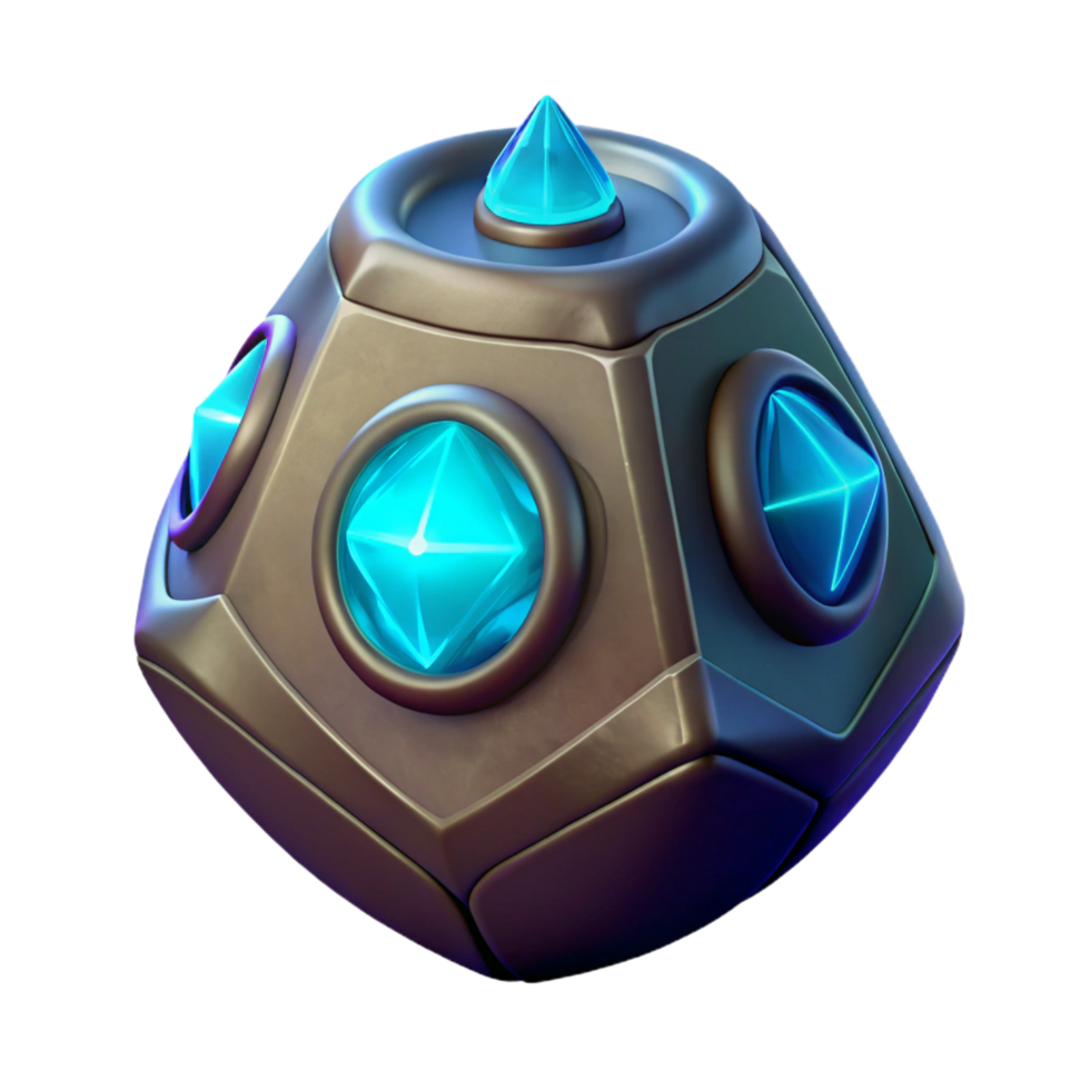 impressive traditional Alien artifact with glowing runes genuine png