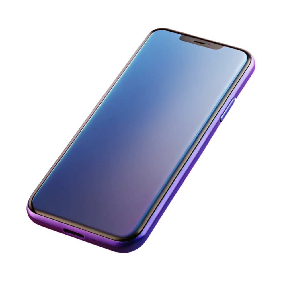 vibrant traditional Sleek, modern smartphone with edge-to-edge display professional png