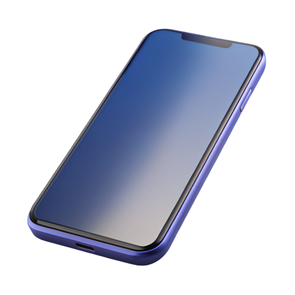 elegant creative Sleek, modern smartphone with edge-to-edge display authentic png