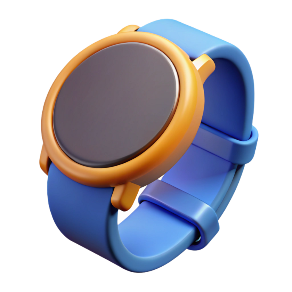 beautiful modern Smartwatch with circular touchscreen interface high quality png