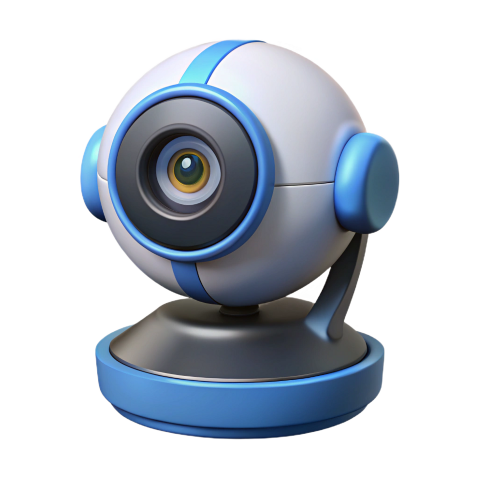 beautiful rustic High-definition security camera with pan and tilt function high resolution png