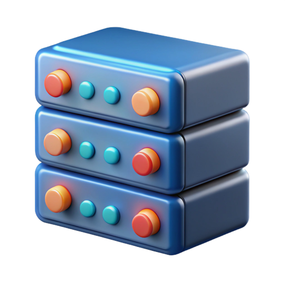 serene rustic Server rack with multiple blinking indicator lights high quality png