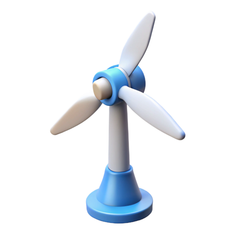 extraordinary minimalist Wind turbine generating electricity premium png