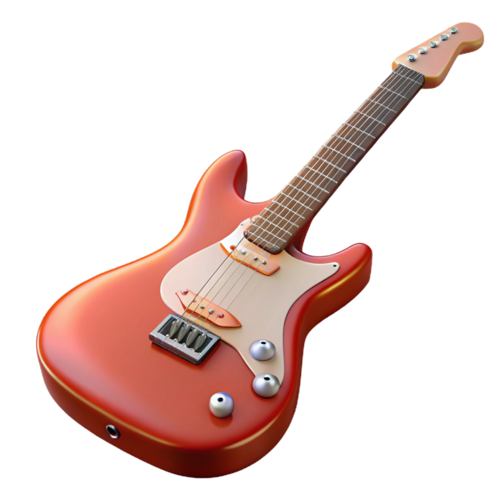 elegant abstract Electric guitar with humbucker pickups authentic png