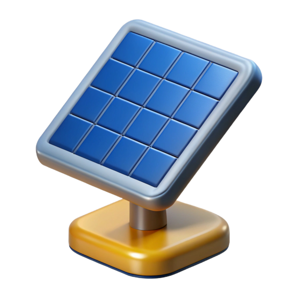 impressive vintage Solar panel absorbing sunlight detailed png