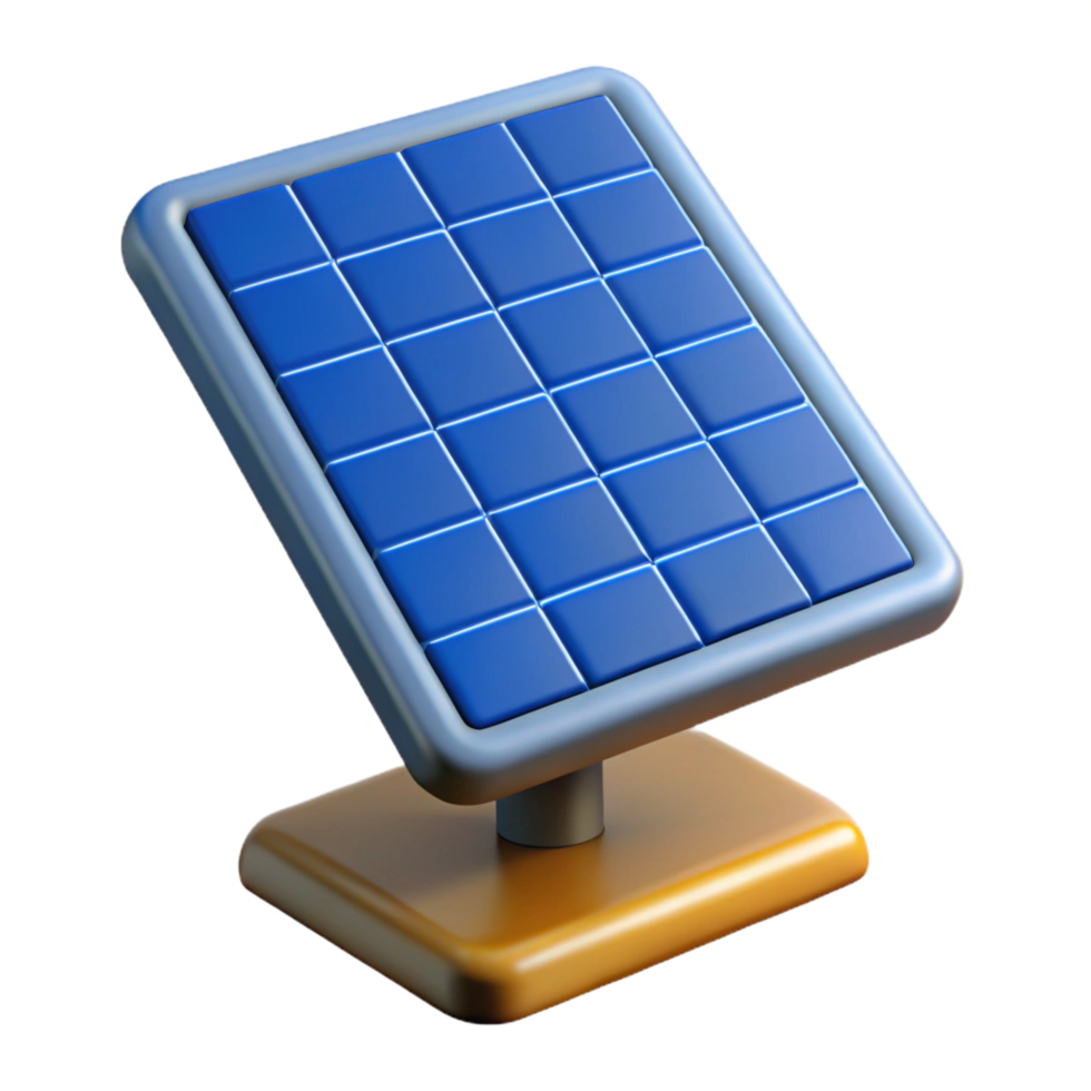 impressive artistic Solar panel absorbing sunlight authentic png