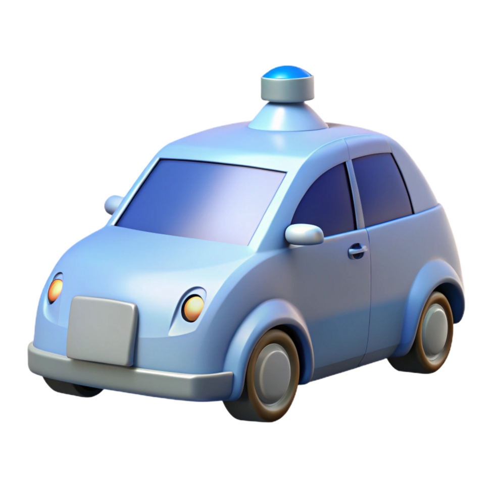 magnificent vintage Self-driving car with lidar sensors original png