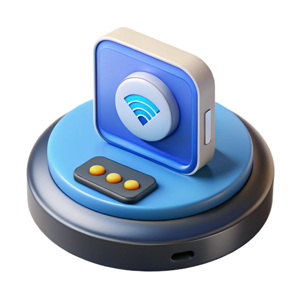 impressive modern Smart home hub with touch screen display premium png