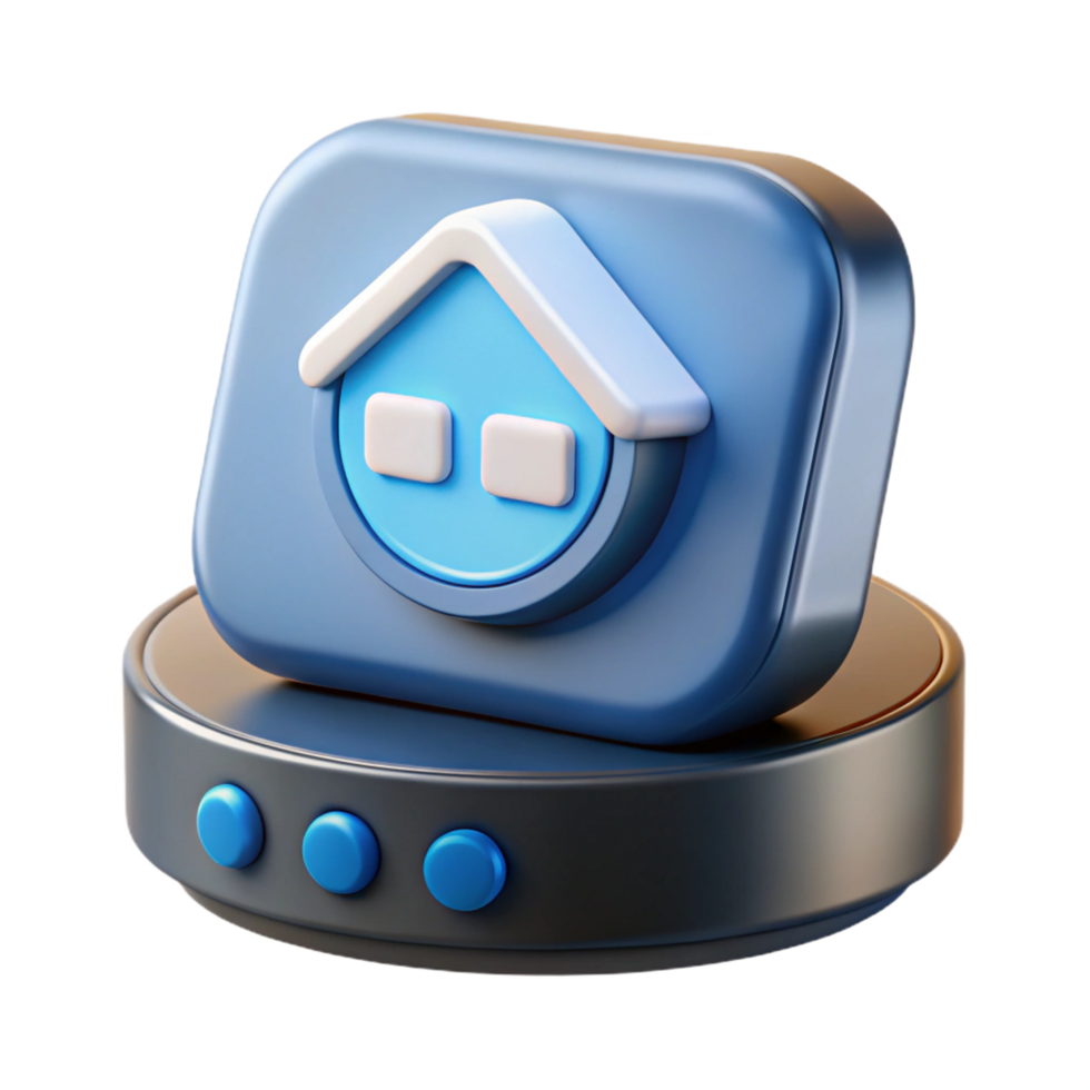 dramatic classic Smart home hub with touch screen display premium png