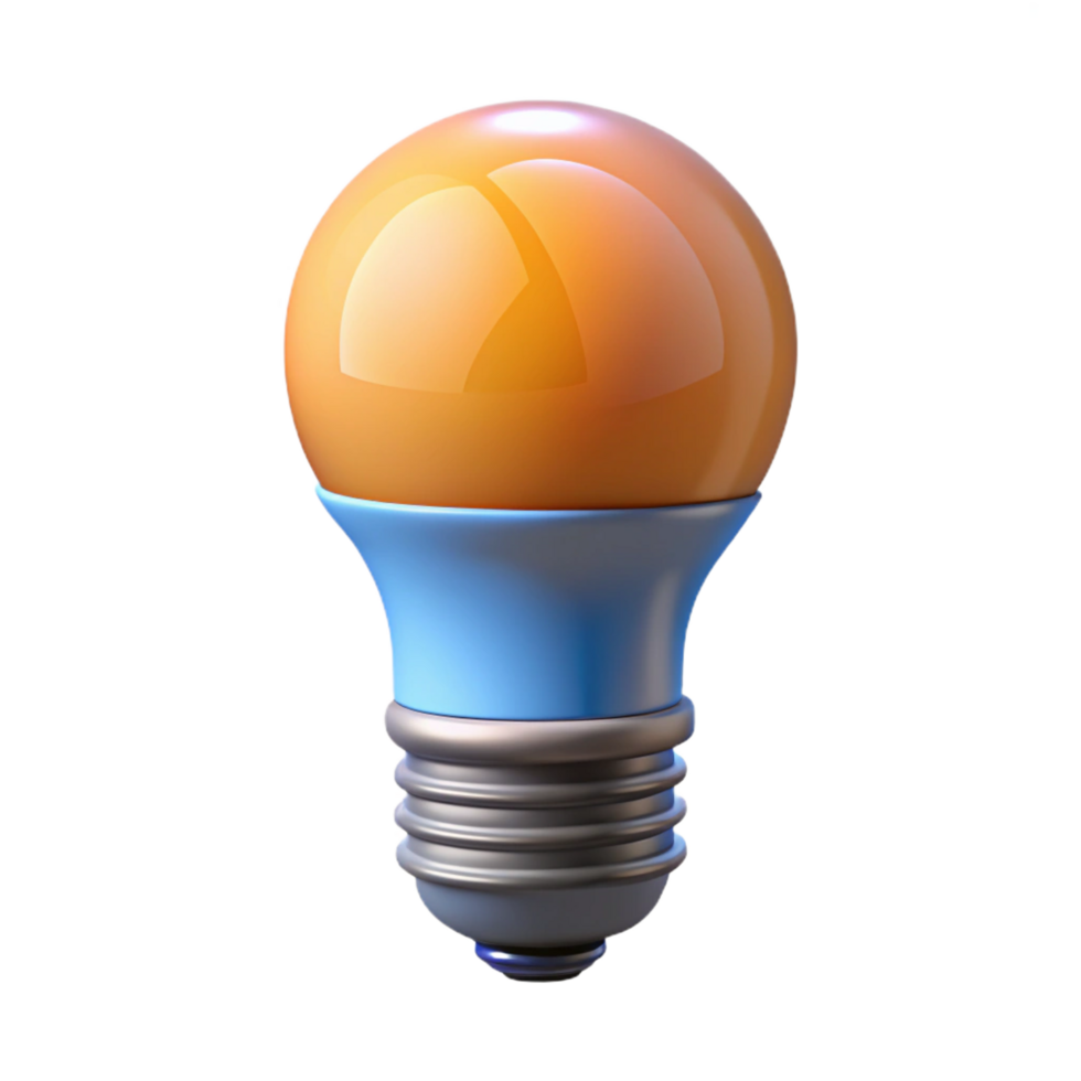wonderful artistic Smart light bulb with adjustable color temperature 4K png